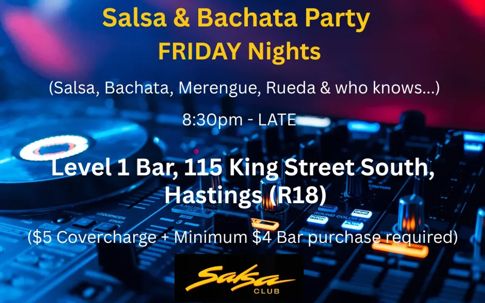 FRIDAY Salsa & Bachata Parties