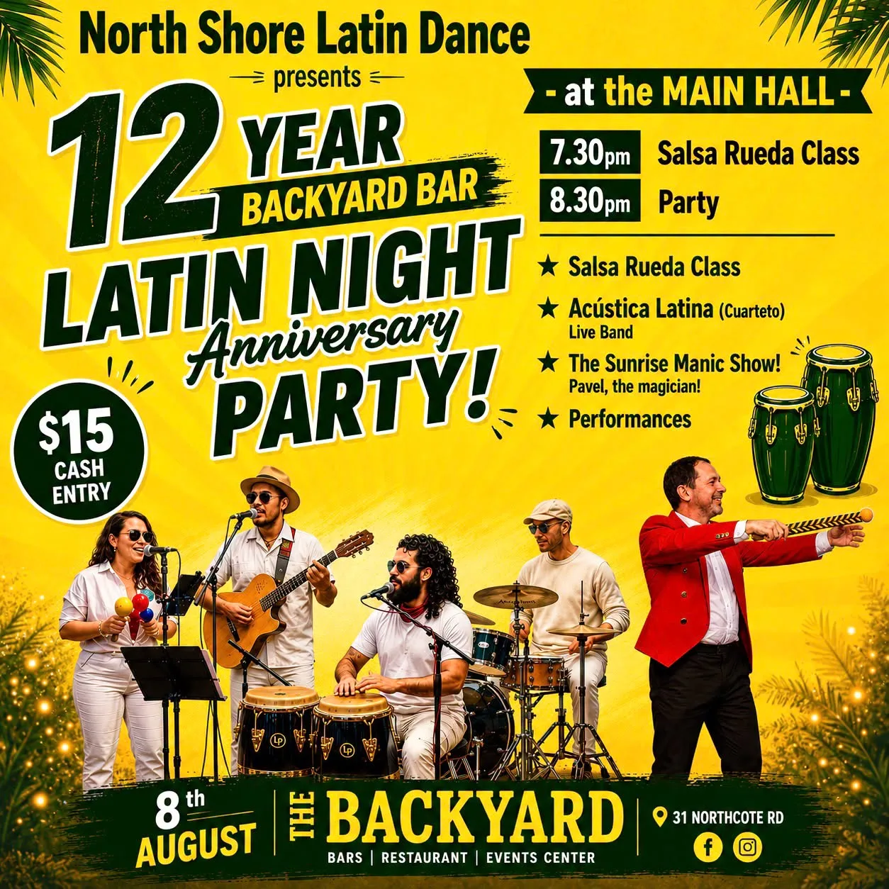 Backyard Bar 12yr Anniversary  Party