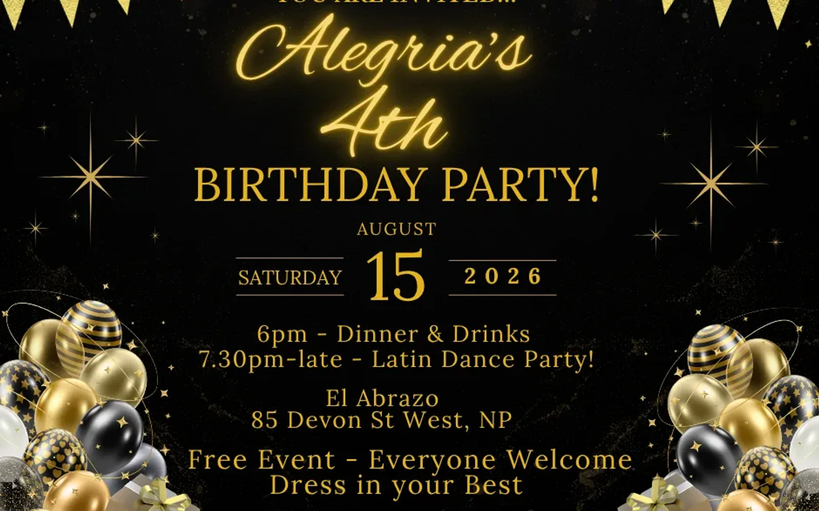Alegria’s 4th Birthday Celebration